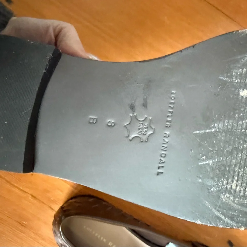 Loeffler Randell Brown leather loafers 8 - Picture 6 of 7